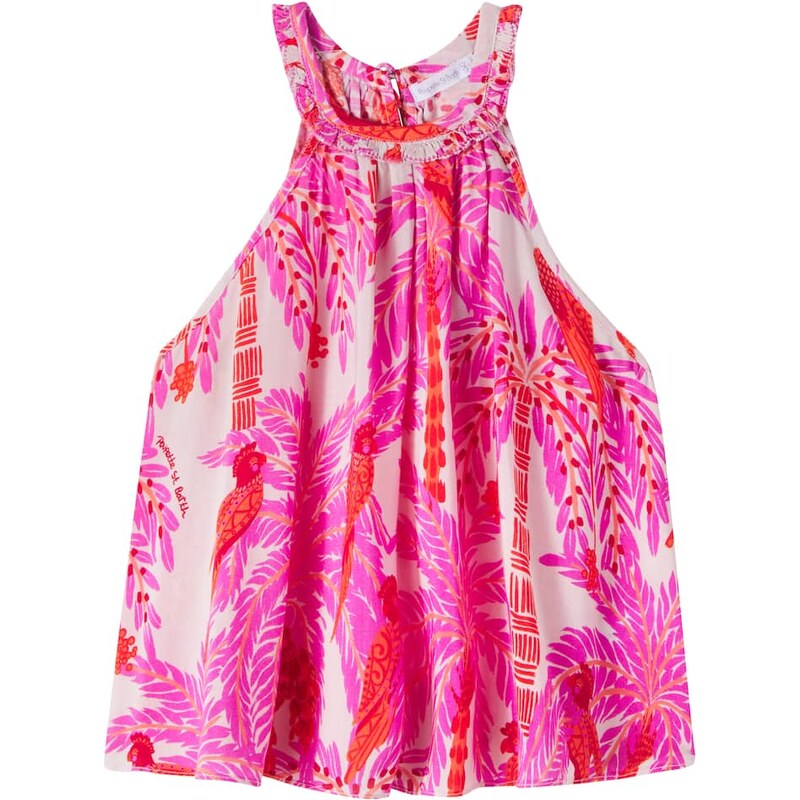 Poupette St Barth Kids Cleo floral halterneck top