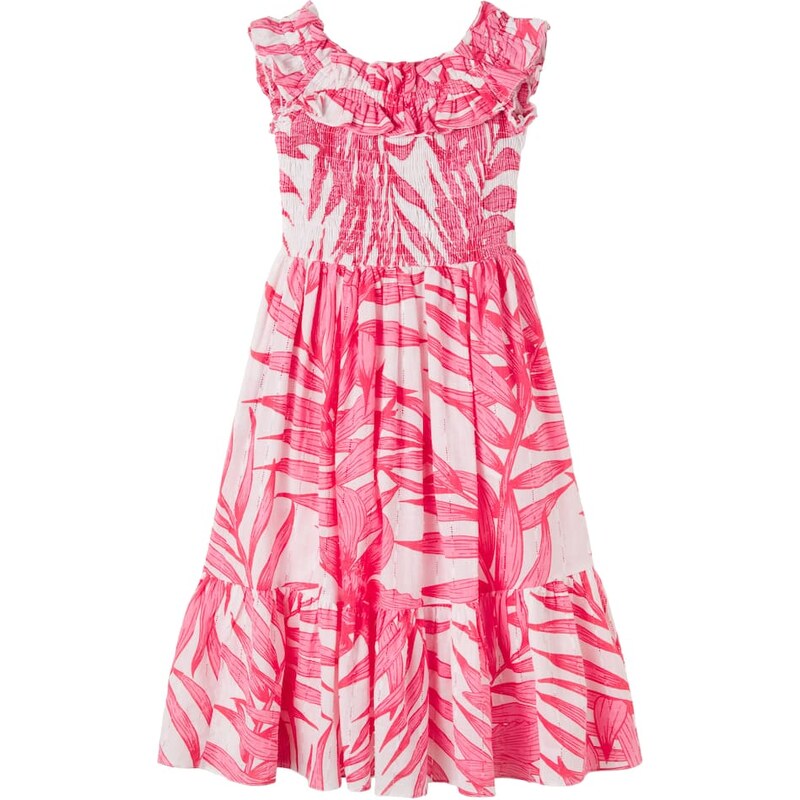 Poupette St Barth Kids Suzanne floral ruffled cotton dress