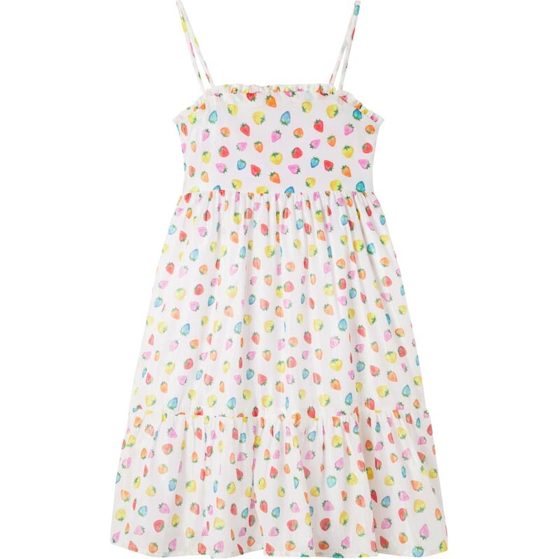 Fábula Morango Doce cotton-blend dress