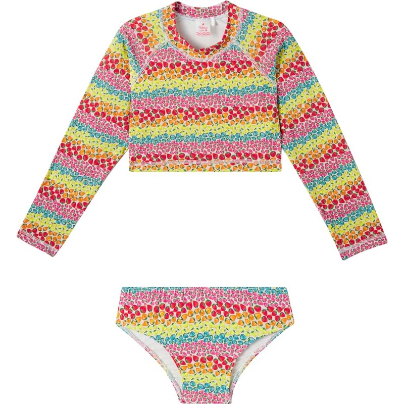 Fábula Rashguard top and bikini bottoms set