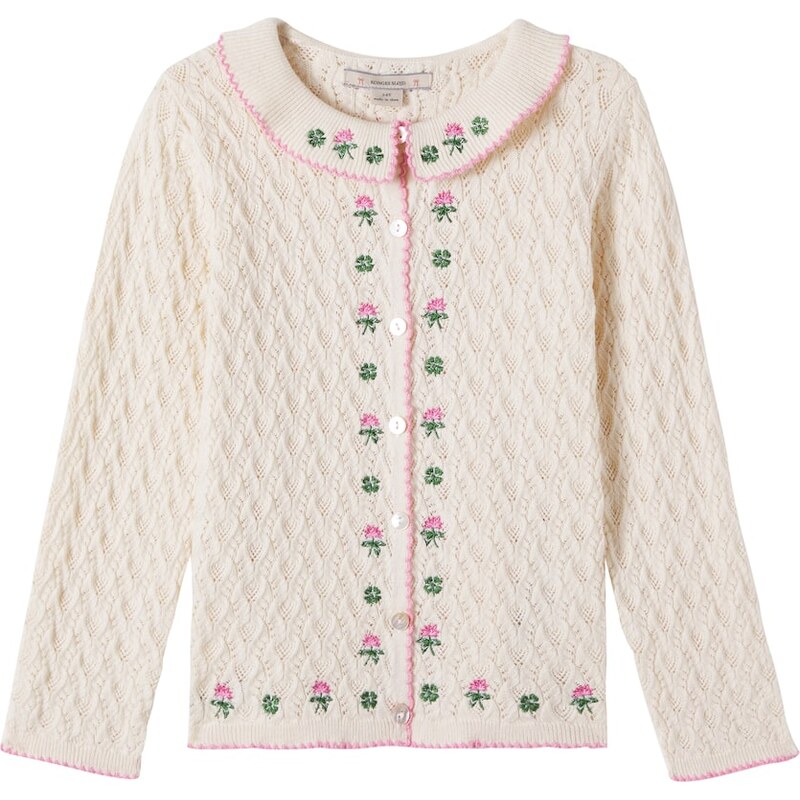 Konges Sløjd Rosier cotton, wool, and cashmere cardigan