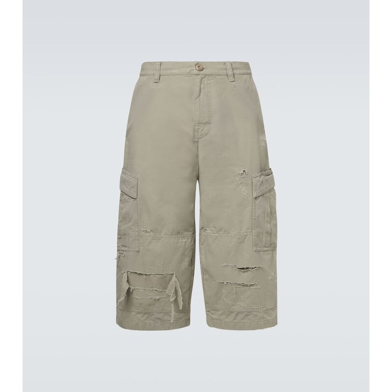 Balenciaga Cropped cotton cargo pants