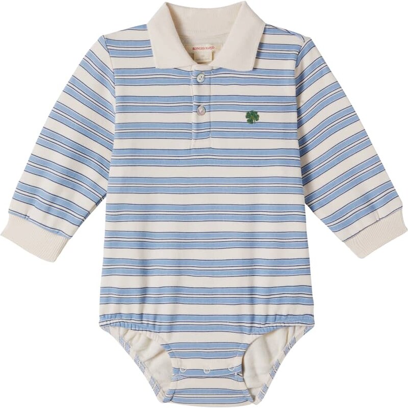 Konges Slojd Konges SlÃ¸jd Baby Spotty striped cotton bodysuit
