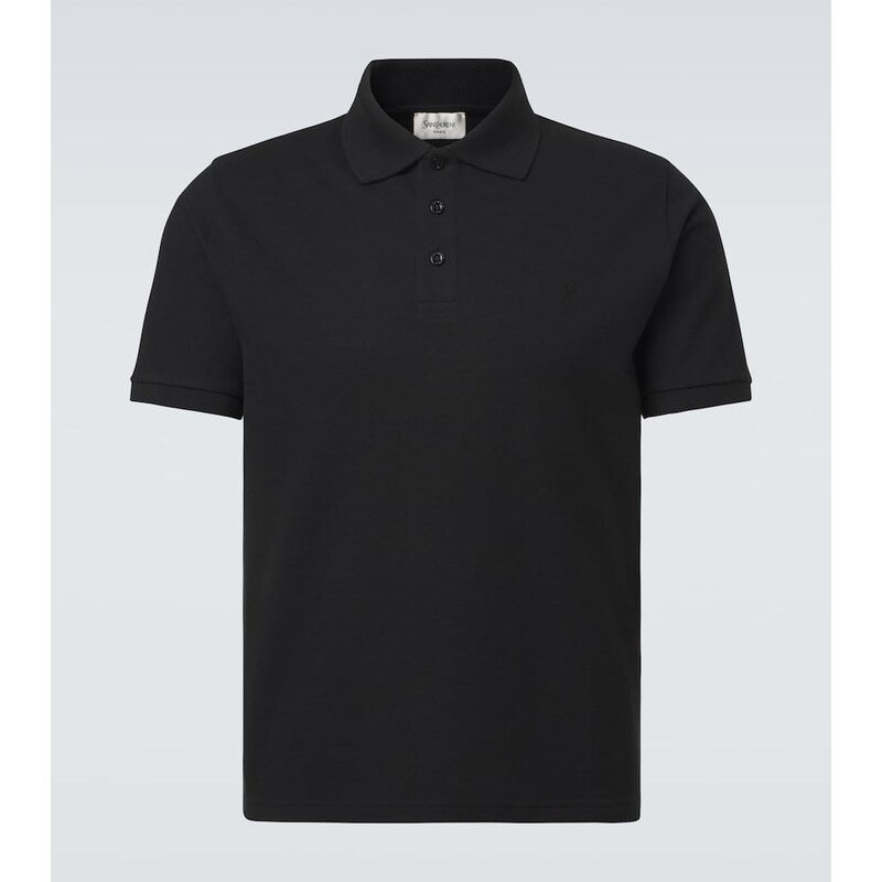 Saint Laurent Cotton-blend polo shirt
