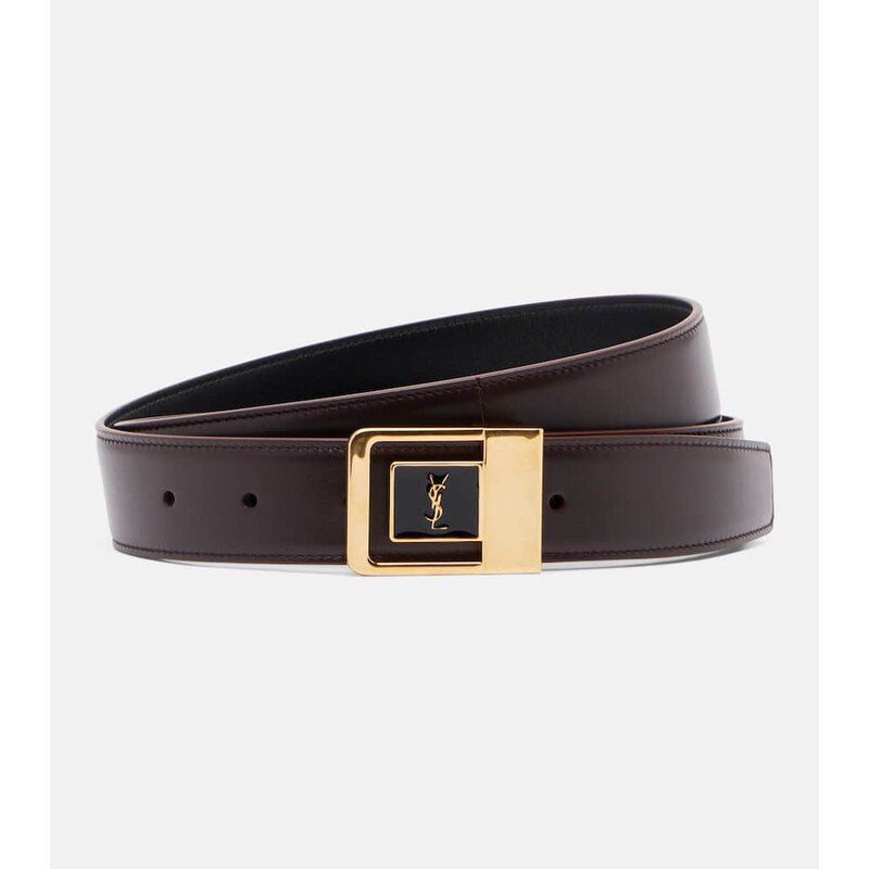 Saint Laurent Cassandre leather belt