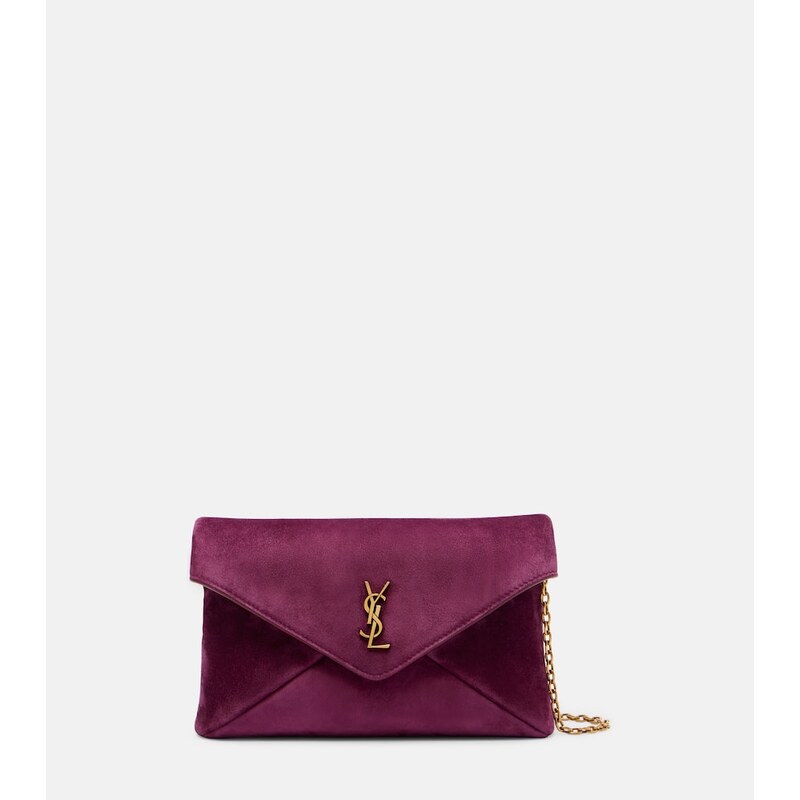Saint Laurent Cassandre Small suede crossbody bag