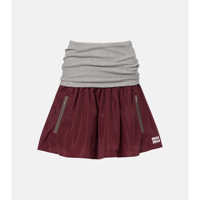 Miu Miu Technical miniskirt