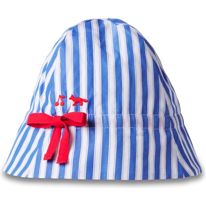 Bonpoint x Maison KitsunÃ Baby striped cotton hat