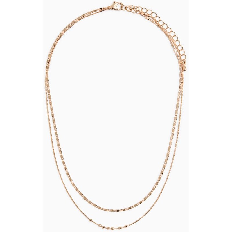 H&M - Dvouřadový náhrdelník - zlatá 113293792