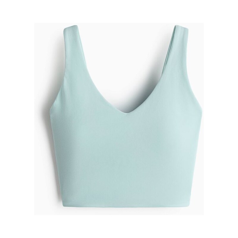 H&M - Tílko SoftMove se stočeným detailem - tyrkysová 113295133