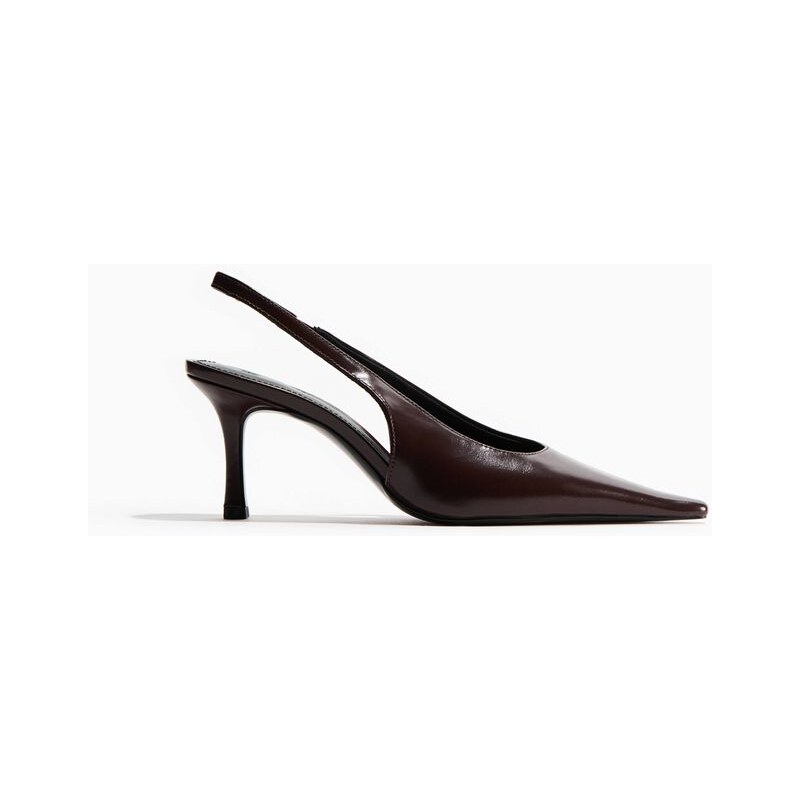 H&M - Střevíčky na podpatku - hnědá 113295176