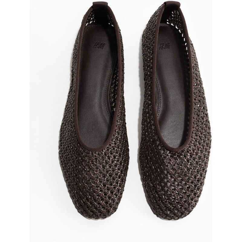 H&M - Splétané balerínky - hnědá 113295199