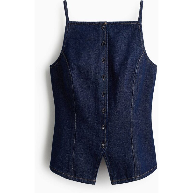H&M - Džínová vesta - modrá 113295349