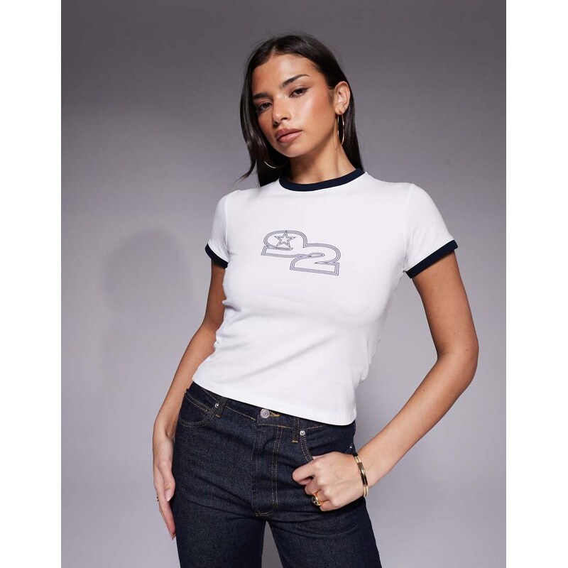 The Frolic exclusive cotton rich star number graphic front baby tee in 107140163