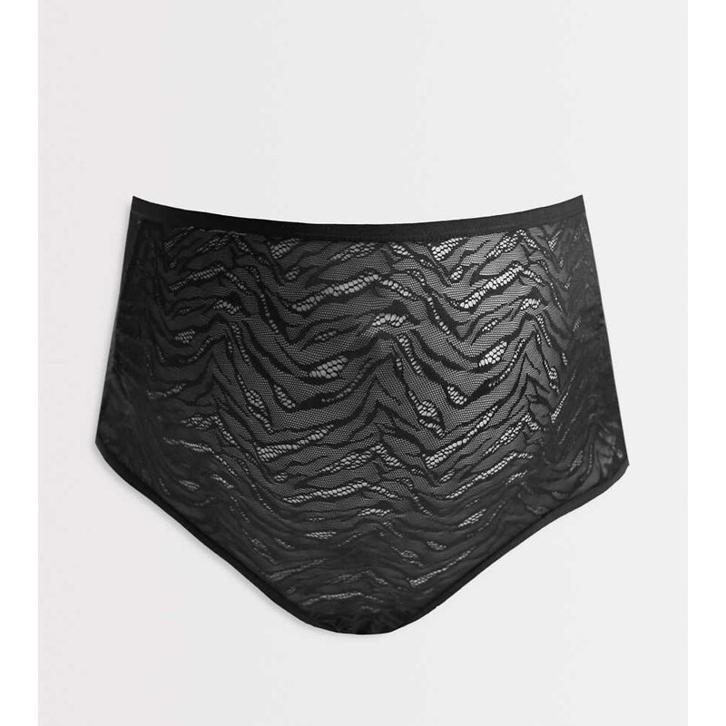 Mama.licious Mamalicious Maternity sheer zebra mesh over the