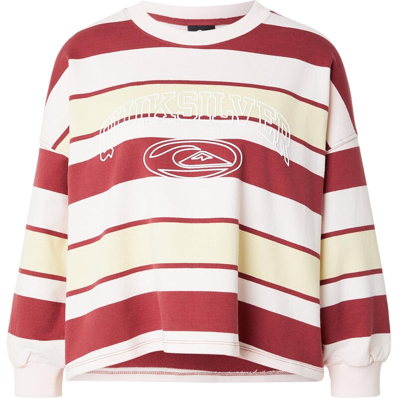 QUIKSILVER Mikina BRIGHTCW rezavě hnědá / pastelově žlutá /