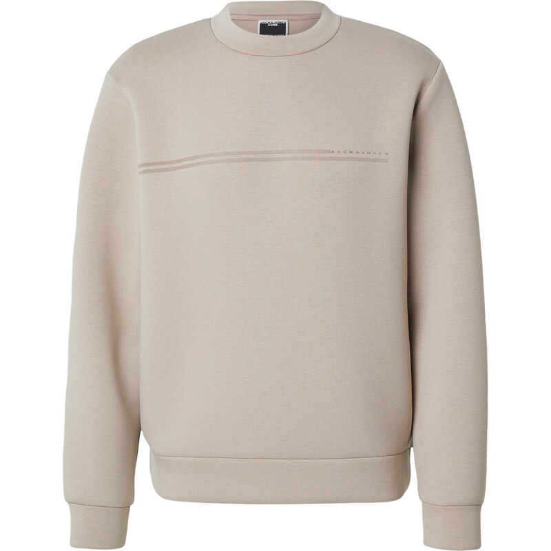 JACK & JONES Mikina JCOFUSION tmavě béžová