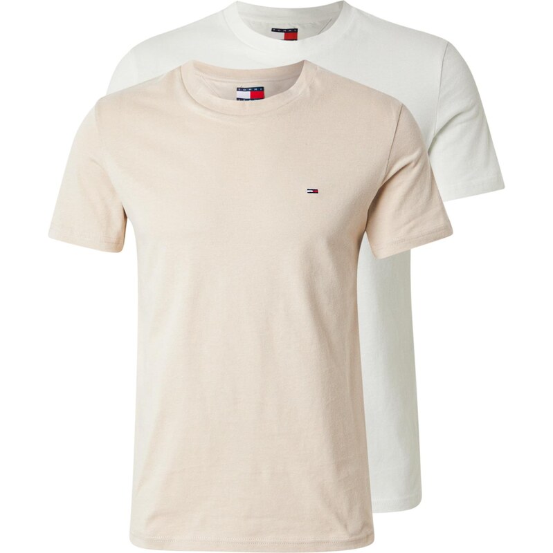 Tommy Jeans Tričko krémová / offwhite