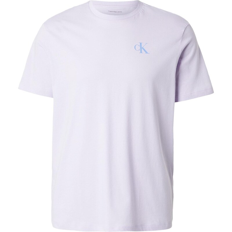 Calvin Klein Jeans Tričko CLASSIC azurová / pastelová fialová /