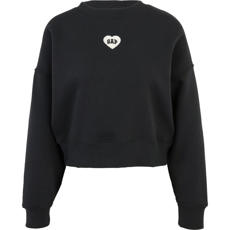 Gap Petite Mikina černá / offwhite