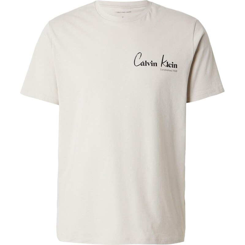 Calvin Klein Jeans Tričko 30S černá / offwhite