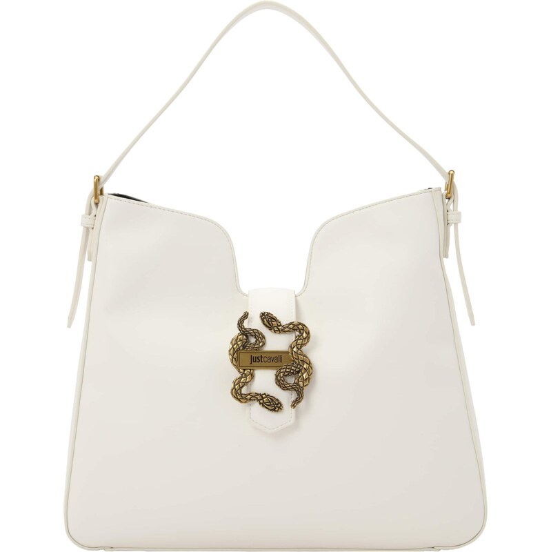 Just Cavalli Taška přes rameno ICONIC SNAKES offwhite