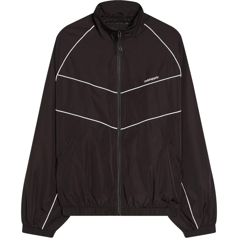 Bershka Přechodná bunda černá / bílá