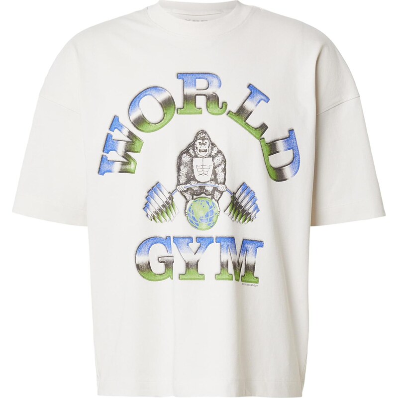 Abercrombie & Fitch Tričko modrá / zelená / černá / bílá