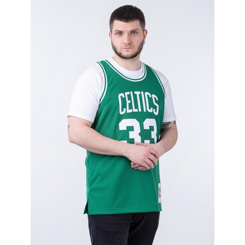Mitchell & Ness Tričko Boston Celtics zelená / bílá