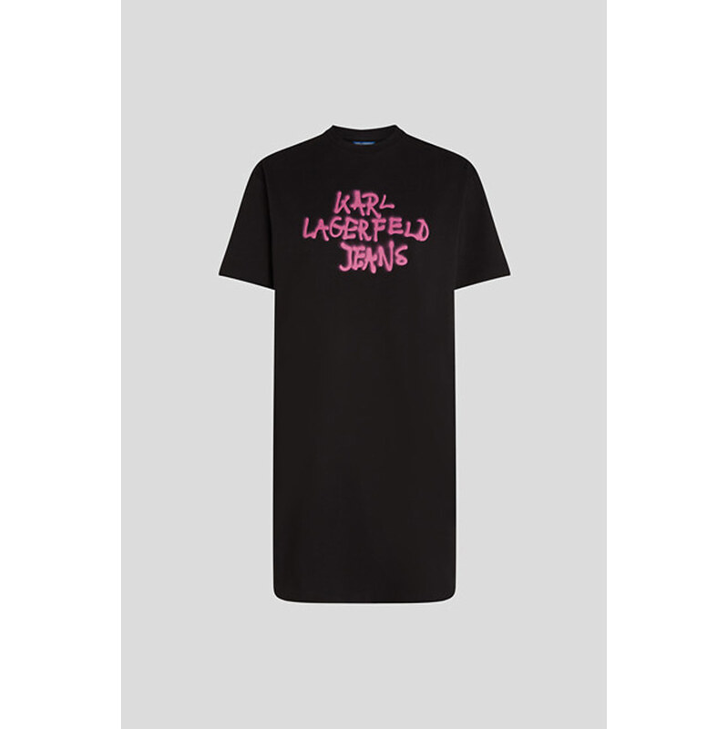 ŠATY KARL LAGERFELD JEANS KLJ GRAFFITI TEE DRESS