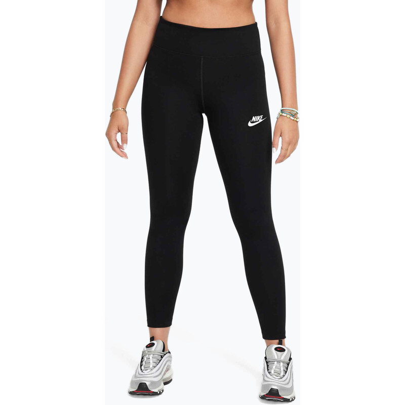 Dětské legíny Nike Sportswear Classic High-Waisted black/white