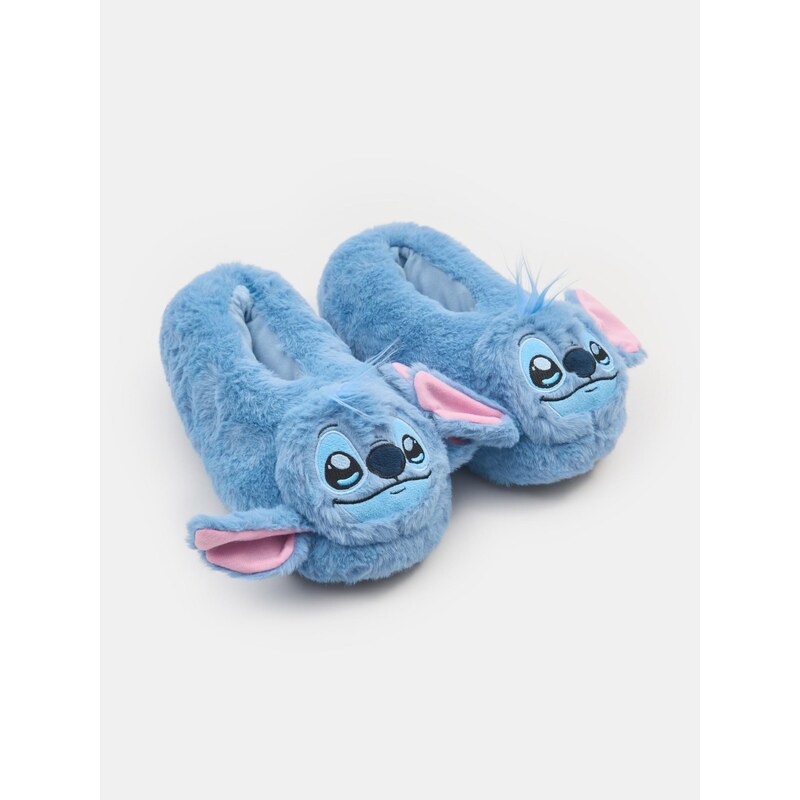 Sinsay - Papuče z umělé kožešiny Lilo & Stitch - modrá 113303173