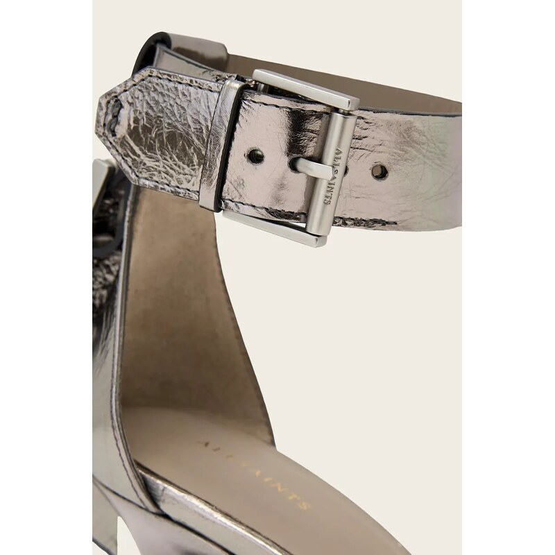 Kožené sandály AllSaints Noir Mid Sandal