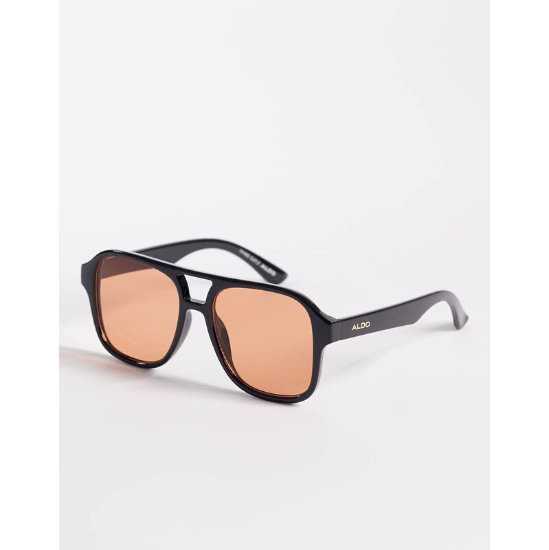 ALDO billiee aviator sunglasses with red lenses in black 113306236