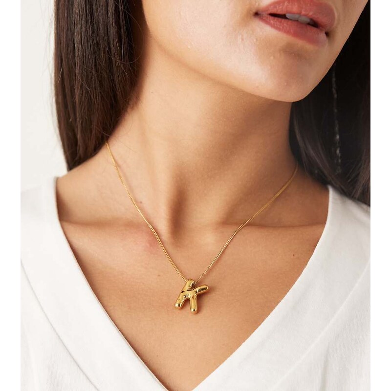 Lost Souls Initial necklace in 18K gold plated 113306205