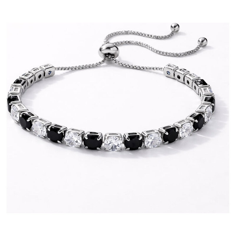 Sisi Jewelry Náramek s černými zirkony Cianoti 113307925