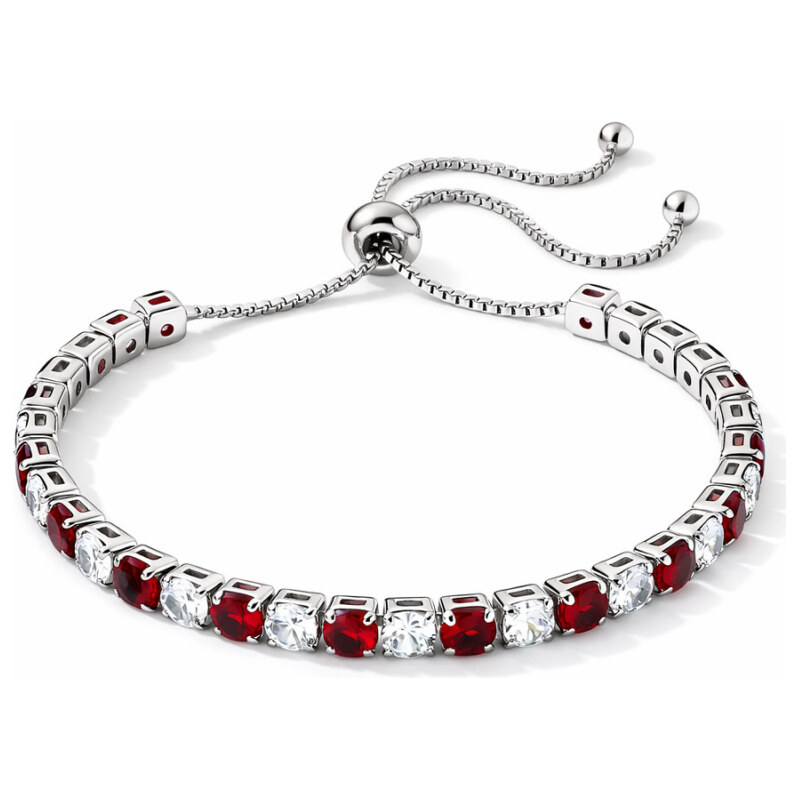 Sisi Jewelry Náramek s červenými zirkony Cianoti 113307923