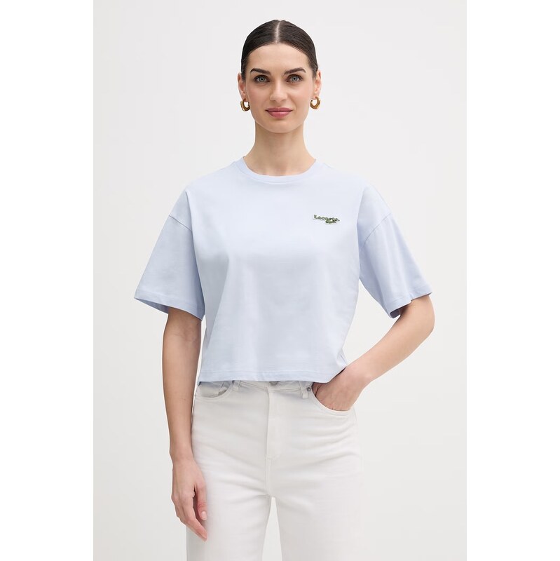 Lacoste crop top dámský bavlněný