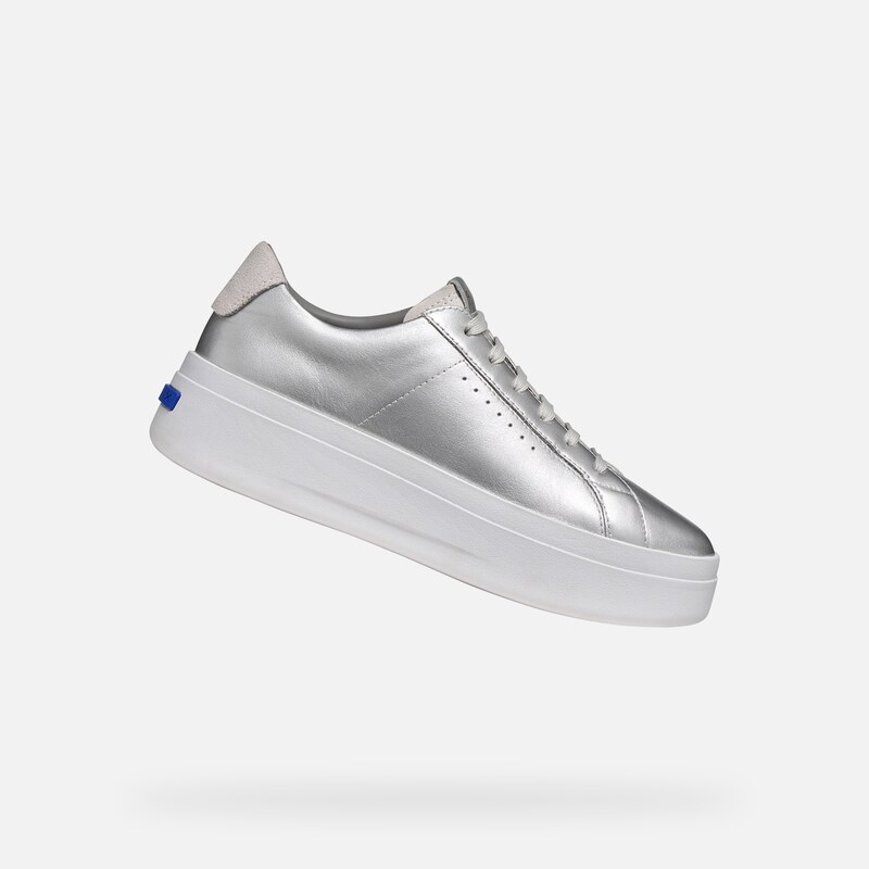 Stříbrné dámské tenisky Geox Gxcp-03 - Dámské