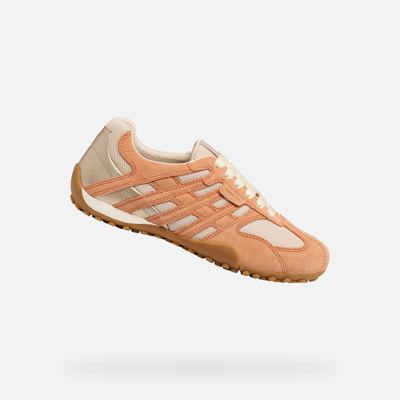 Oranžové dámské tenisky Geox Snake Original
