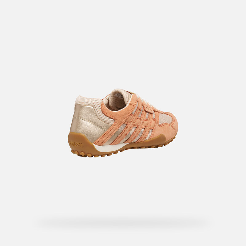 Oranžové dámské tenisky Geox Snake Original