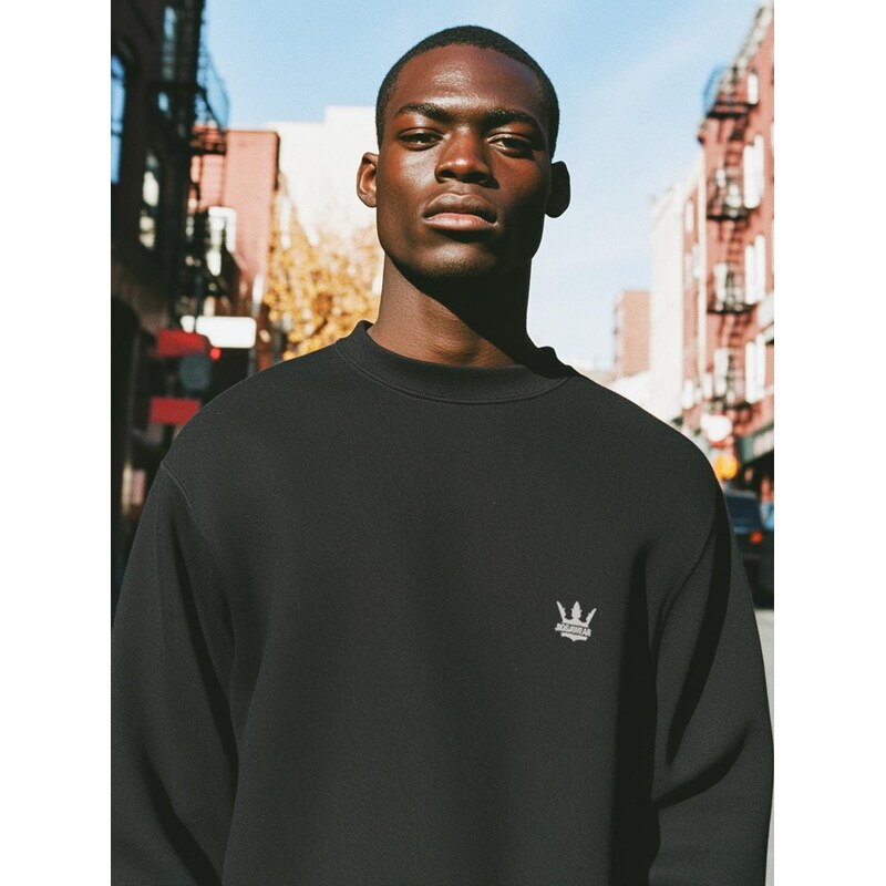 Pánská mikina s kapucí Black Jigga Wear Mini Logo