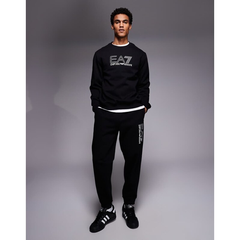 Armani EA7 train visability logo co-ord joggers in black