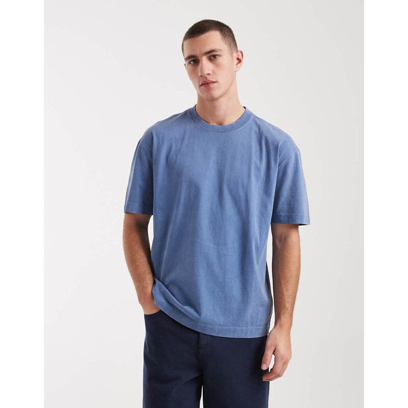 Hollister elevated chest logo t-shirt in blue