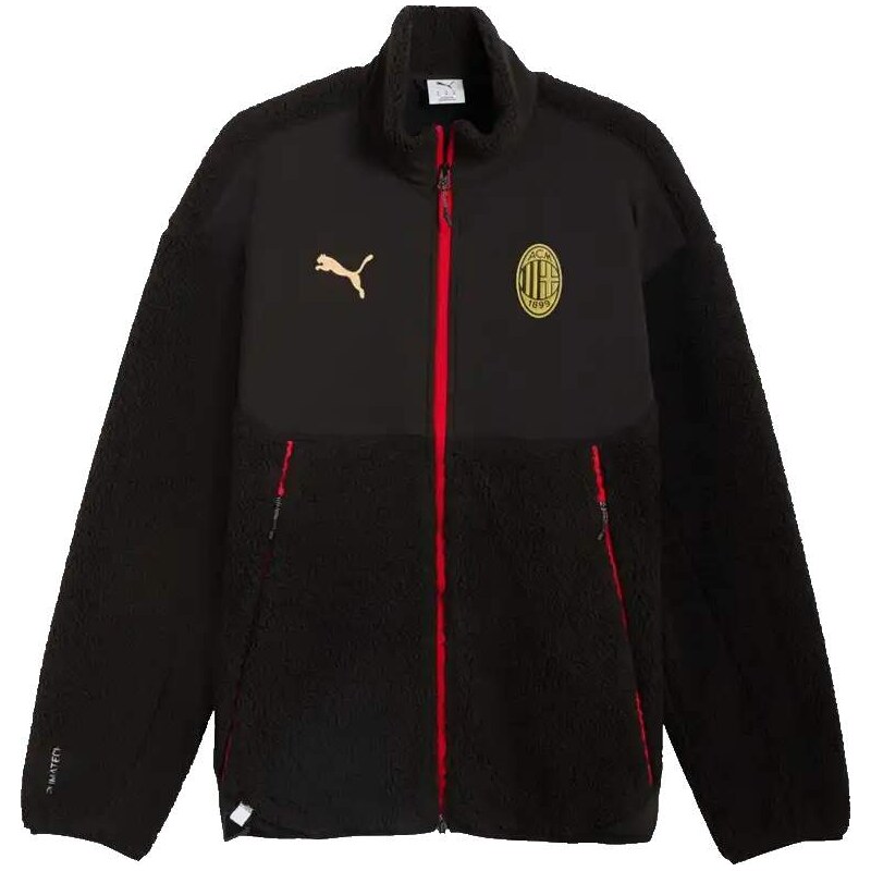 Pánská bunda Puma AC Milan 25/26 PUMATECH Soft Tech Sherpa černá