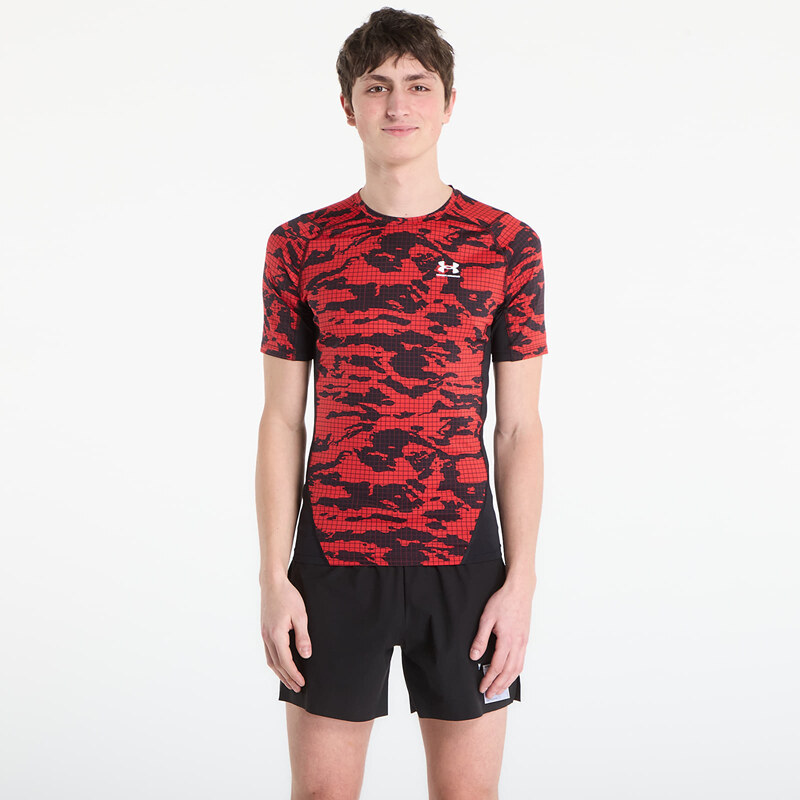Tričko Under Armour HG Printed SS Tee Black L