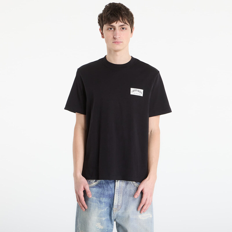 Tričko Calvin Klein Jeans Ss 20S Easy Collegiate Tee Black XL