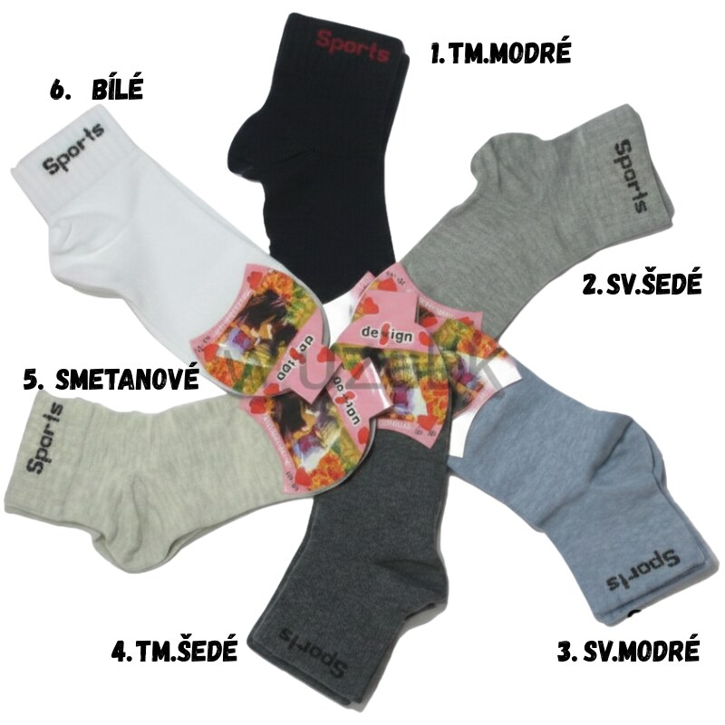 Design Socks Dětské ponožky - střední výška 61501159