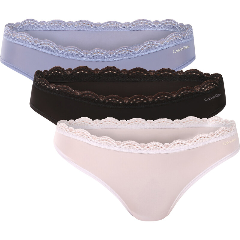 3PACK dámská tanga Calvin Klein vícebarevná (QD5300-3FD) 113326471