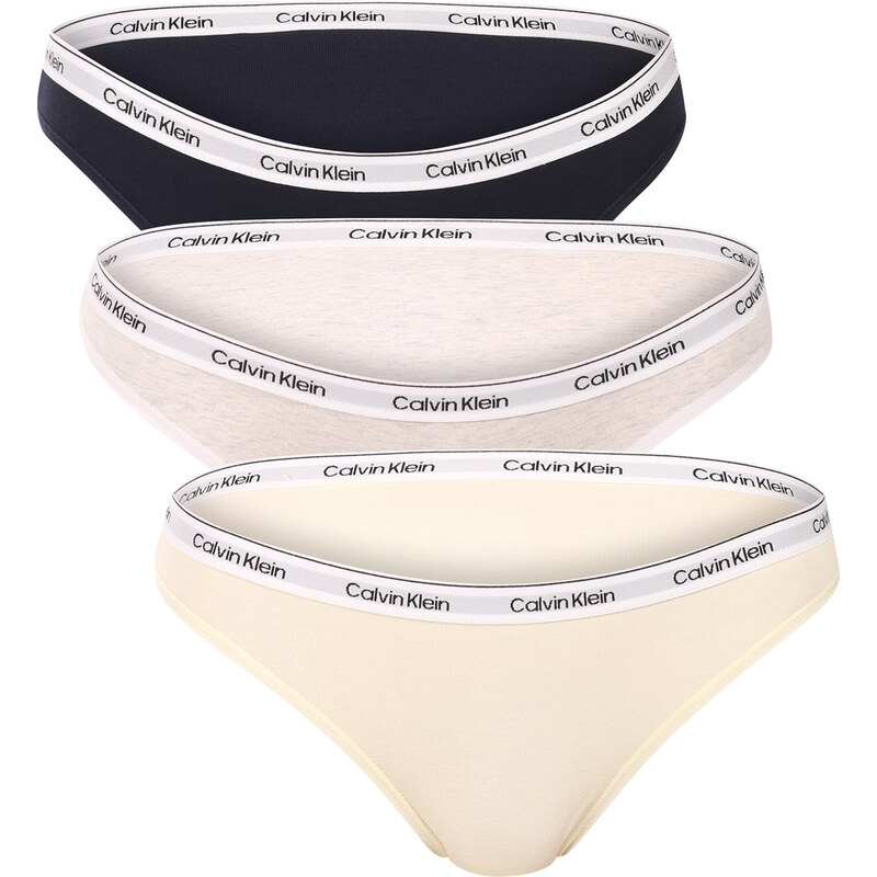 3PACK dámské kalhotky Calvin Klein vícebarevné (QD5207-TC8) 113326474